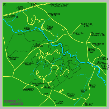 Ridley Creek State Park Trail Map Campsite Map - Ridley Creek State Park, Pa - Pennsylvania State Parks